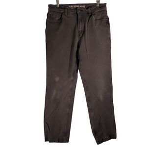 Duluth Trading Co Flex Fire Hose pants mens 34x32 blue canvas relaxed fit